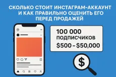 Сколько стоит Instagram-аккаунт и как правильно оценить его перед продажей